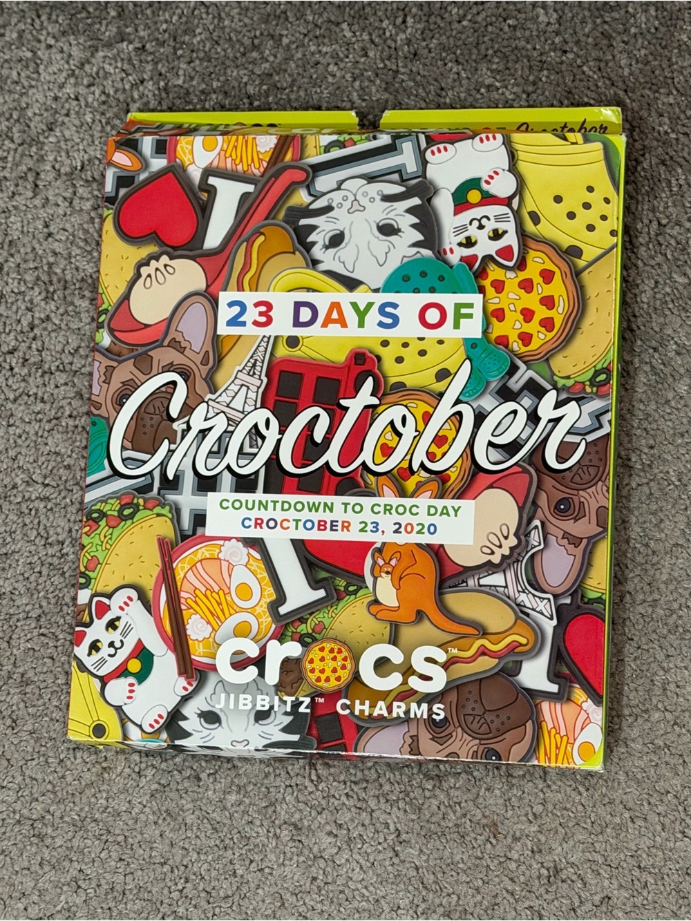 NEW SEALED Crocs 23 Days of Croctober 2020 Jibbitz Charm Calendar 50 Pc Complete